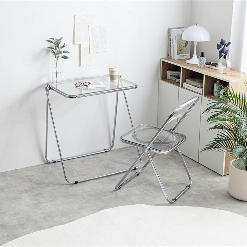 折りたたみクリアデスク