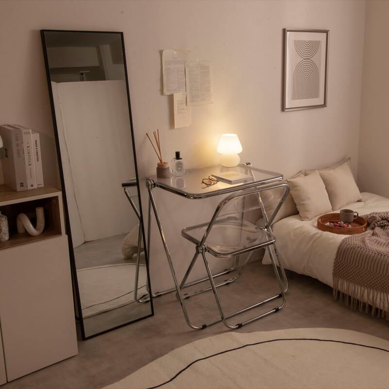 折りたたみクリアデスク